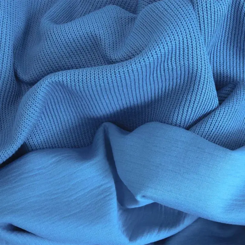 Bestseller Heavy Knit Strickstoff uni blau (L717)